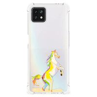 OPPO A53 5G | A73 5G Stevig Bumper Hoesje Horse Color