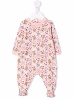 Moschino Kids grenouillère à imprimé ourson - Rose - thumbnail