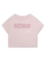 Michael Kors Kids t-shirt en coton à logo imprimé - Rose - thumbnail