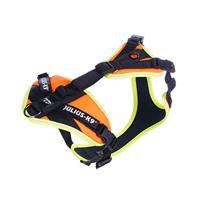 Mantrailing Harness, Size: XS, UV Orange with Neon Edge