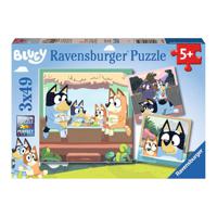 Ravensburger De Avonturen van Bluey Legpuzzel 3x49st. - thumbnail