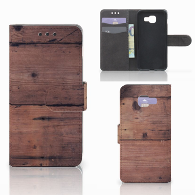 Samsung Galaxy A3 2016 Book Style Case Old Wood