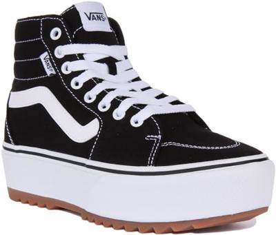 Vans Filmore Hi Tapered Platform St Sneaker voor dames, Canvas Zwart, 40 EU