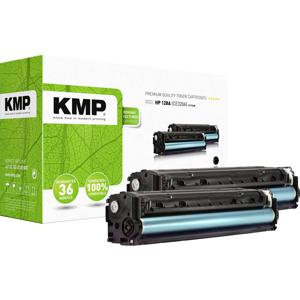 KMP Toner vervangt HP 128A, CE320A Compatibel 2-pack Zwart 2000 bladzijden H-T144D 1227,0021