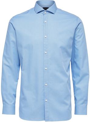 Selected Homme Heren Overhemd Lichtblauw Dobby Regular Fit Selected Homme Heren Overhemd Lichtblauw Dobby Regular Fit