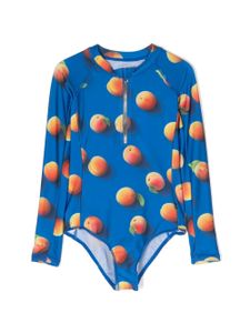 Molo maillot de bain zippé à manches longues - Bleu