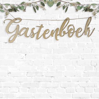 Houten gastenboek slinger (50cm)