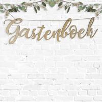 Houten gastenboek slinger (50cm)