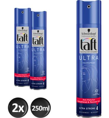 Taft Styling Ultra Fixing Hairspray Duo (250 Ml)
