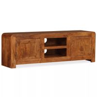 Tv-meubel 120x30x40 cm massief hout met sheesham afwerking