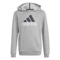 adidas Uniseks-Kind Essentials Two-Colored Big Logo Cotton Hoodie, Medium Grey Heather/White, 7-8 Years