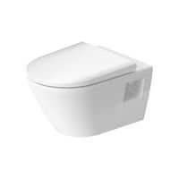 Toilet Duravit D-Neo HygieneGlaze Wand Rimless Diepspoel 54 cm Hoogglans Wit Duravit