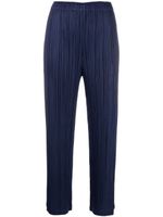 Pleats Please Issey Miyake pantalon court plissé Mc August - Bleu