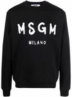 MSGM sweat à logo imprimé - Noir - thumbnail