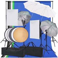 vidaXL Fotostudio Verlichtingsset Fotografie Verlichting Studioset Lampen Set