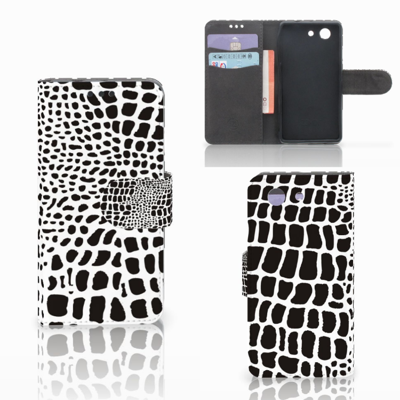 Sony Xperia Z3 Compact Telefoonhoesje met Pasjes Slangenprint