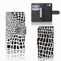 Sony Xperia Z3 Compact Telefoonhoesje met Pasjes Slangenprint