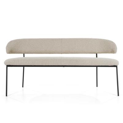 Eleonora Eetkamerbank Luka Bouclé, 160cm - Taupe Eleonora Eetkamerbank Luka Bouclé, 160cm - Taupe