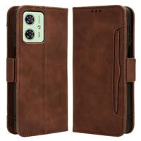 Motorola Moto G54 Cardholder Series Portemonnee Hoesje - Bruin - thumbnail