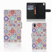 Sony Xperia L1 Bookcase Tiles Color