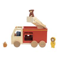 Trixie Houten Dieren Brandweerwagen - thumbnail