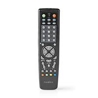 Nedis TVRC2200BK Universele Afstandsbediening | Voorgeprogrammeerd | 10 apparaten | Geheugenknoppen/TV-gidsknop | Infrarood | Zwart