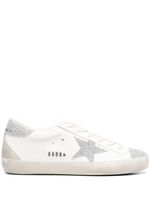 Golden Goose Super-Star glitter-embellished sneakers - Blanc