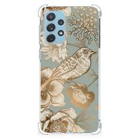 Case voor Samsung Galaxy A73 Vintage Bird Flowers - thumbnail