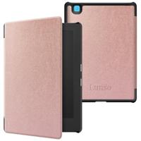 Lunso Geschikt voor Kobo Aura H20 Edition 2 hoes (6.8 inch) - sleepcover - Rose Goud