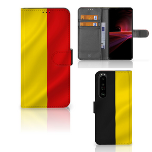 Sony Xperia 1 III Bookstyle Case Belgische Vlag