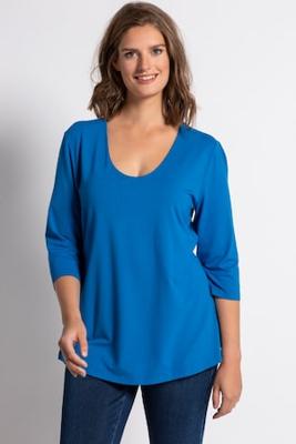 Ulla Popken Shirt, slim fit, zijsplitten - Grote Maten