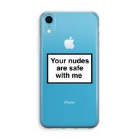 Safe with me: iPhone XR Transparant Hoesje