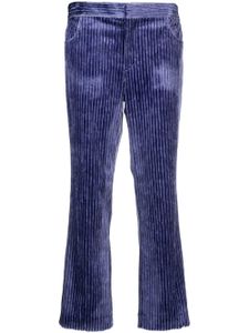 ISABEL MARANT pantalon en velours côtelé à coupe courte - Violet