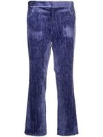 ISABEL MARANT pantalon en velours côtelé à coupe courte - Violet - thumbnail