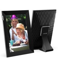Nixplay Touch Screen Smart Photo Frame 10.1-inch Black Silver OUTLET MODEL