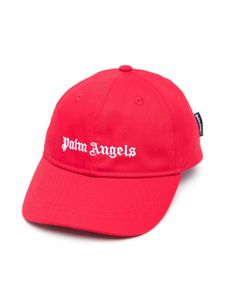 Palm Angels Kids casquette à logo brodé - Rouge