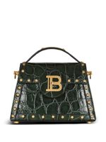 Balmain sac porté épaule B-Buzz à effet peau de crocodile - Vert