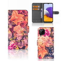 Samsung Galaxy A22 4G | M22 Hoesje Bosje Bloemen - thumbnail