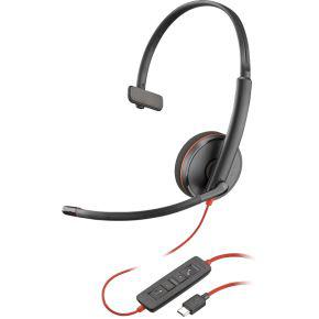 HP 8X214AA hoofdtelefoon/headset Bedraad Hoofdband Kantoor/callcenter USB Type-C Zwart