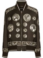 Dolce & Gabbana veste à imprimé graphique - Marron