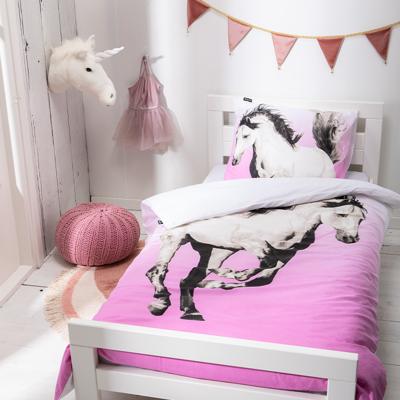 Fresh&Co  Kids Majestic Horse Dekbedovertrek 140 x 200 cm - Kinderovertrek Dekbedovertrek