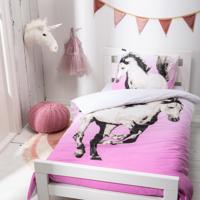 Fresh&Co  Kids Majestic Horse Dekbedovertrek 140 x 200 cm - Kinderovertrek Dekbedovertrek