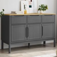 Dressoir FLORO 114x43x74 cm massief grenenhout grijs - thumbnail