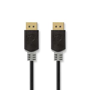 Nedis CCBW37014AT30 DisplayPort kabel 3 m Antraciet, Grijs