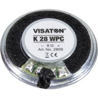 Visaton K 28 WPC - 8 Ohm 1.1 inch 2.8 cm Mini-luidspreker 1 W 8 Ω Kunststof membraan - thumbnail