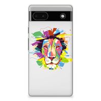 Google Pixel 6A Telefoonhoesje met Naam Lion Color - thumbnail