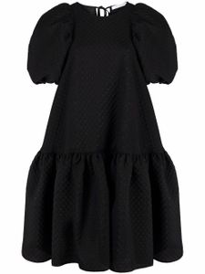 Cecilie Bahnsen robe Alexa à manches bouffantes - Noir