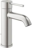 GROHE Essence 24171_1 Eengreeps wastafelmengkraan, S-Size, montage met één gat, trekstang-afvoergarnituur, Professional Edition, superstaal