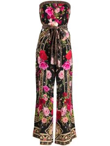 Camilla embellished floral silk jumpsuit - Multicolore