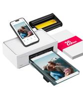 Liene Fotoprinter, smartphone, 10 x 15 cm, met 20 fotopapiers/patronen, wifi mobiele fotoprinter voor iPhone/Android/pc, 300 dpi, kleursublimatie, instant fotoprinter, draagbare fotoprinter voor thuis